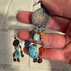 Vintage boho dangling earrings